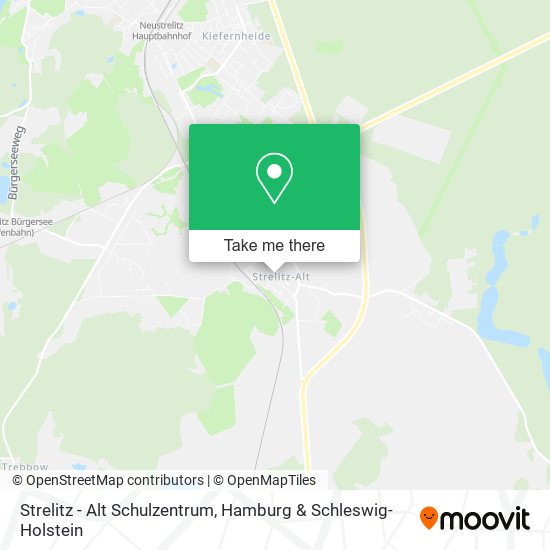 Strelitz - Alt Schulzentrum map