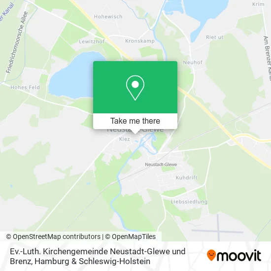 Карта Ev.-Luth. Kirchengemeinde Neustadt-Glewe und Brenz