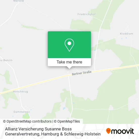 Карта Allianz Versicherung Susanne Boss Generalvertretung