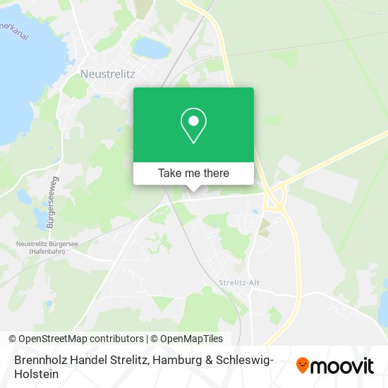 Brennholz Handel Strelitz map