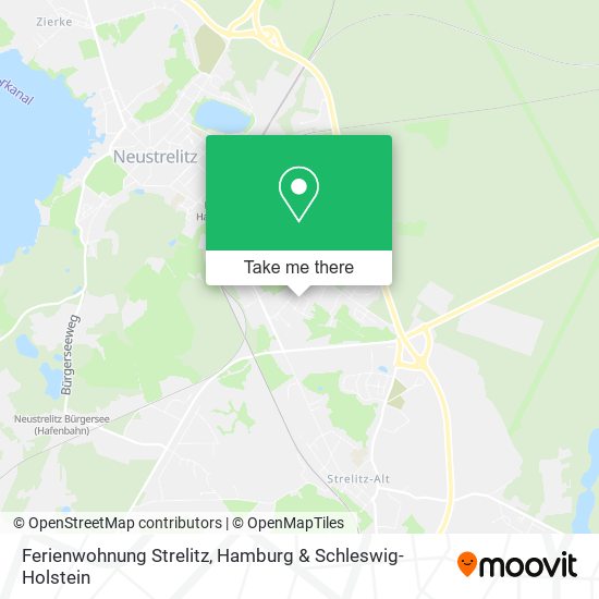 Ferienwohnung Strelitz map