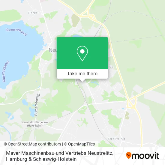 Карта Maver Maschinenbau-und Vertriebs Neustrelitz
