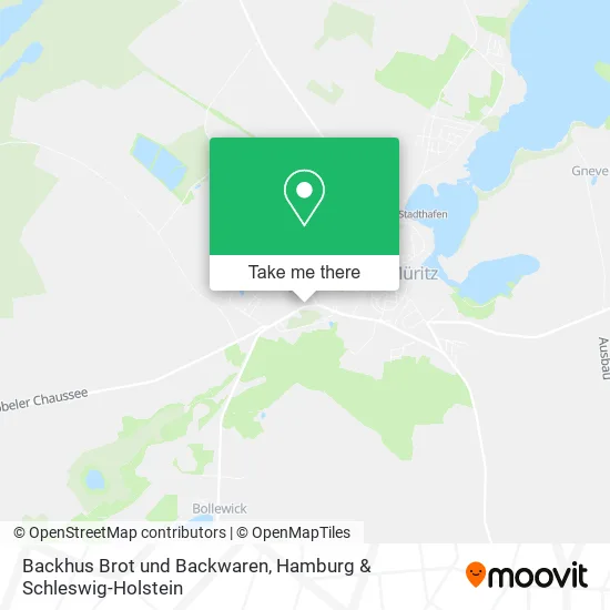 Карта Backhus Brot und Backwaren