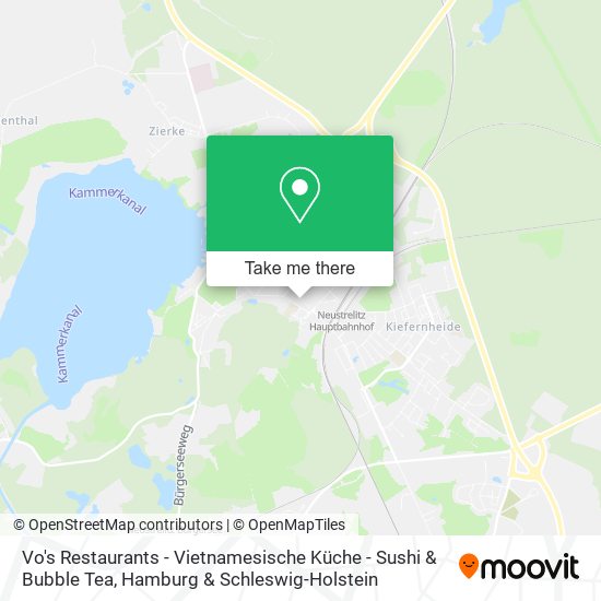 Vo's Restaurants - Vietnamesische Küche - Sushi & Bubble Tea map