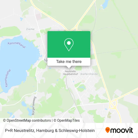 Карта P+R Neustrelitz