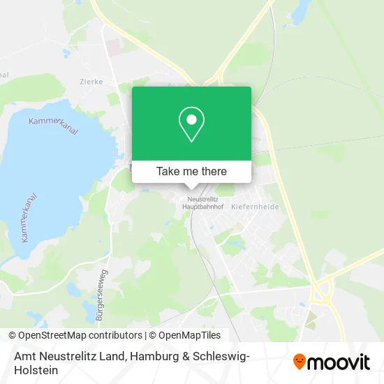 Карта Amt Neustrelitz Land