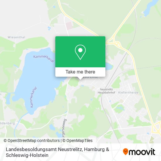 Landesbesoldungsamt Neustrelitz map