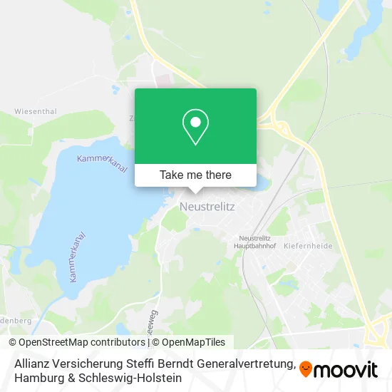 Карта Allianz Versicherung Steffi Berndt Generalvertretung