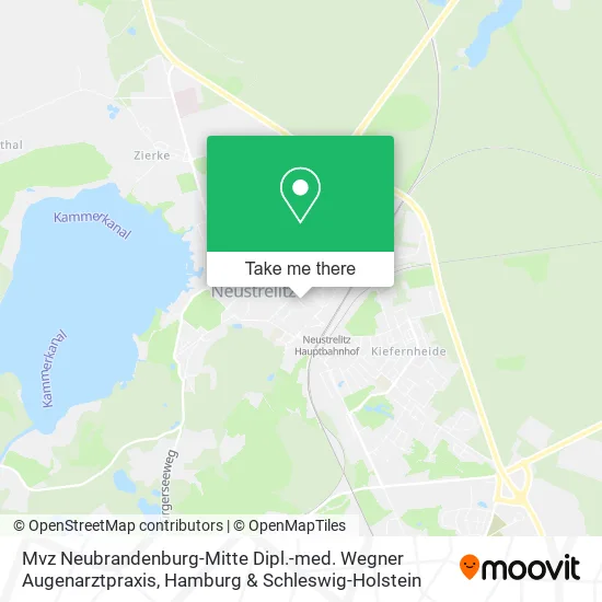 Карта Mvz Neubrandenburg-Mitte Dipl.-med. Wegner Augenarztpraxis