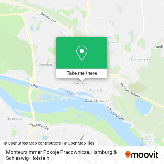 Monteurzimmer Pokoje Pracownicze map