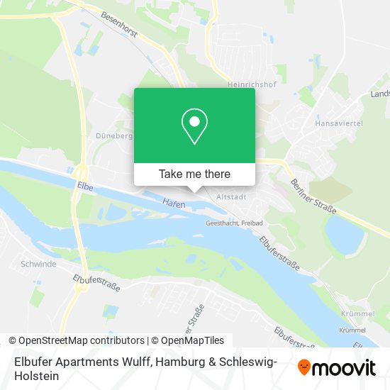 Elbufer Apartments Wulff map