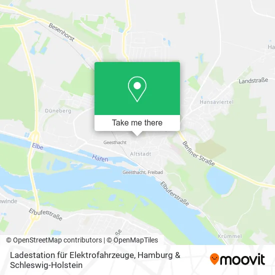 Карта Ladestation für Elektrofahrzeuge