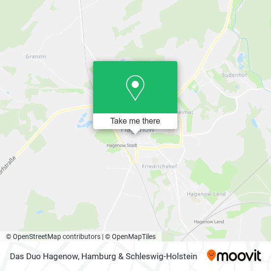 Das Duo Hagenow map