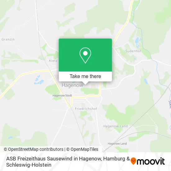 Карта ASB Freizeithaus Sausewind in Hagenow