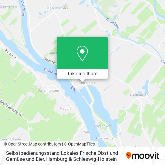 Selbstbedienungsstand Lokales Frische Obst und Gemüse und Eier map
