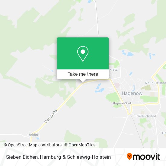 Sieben Eichen map