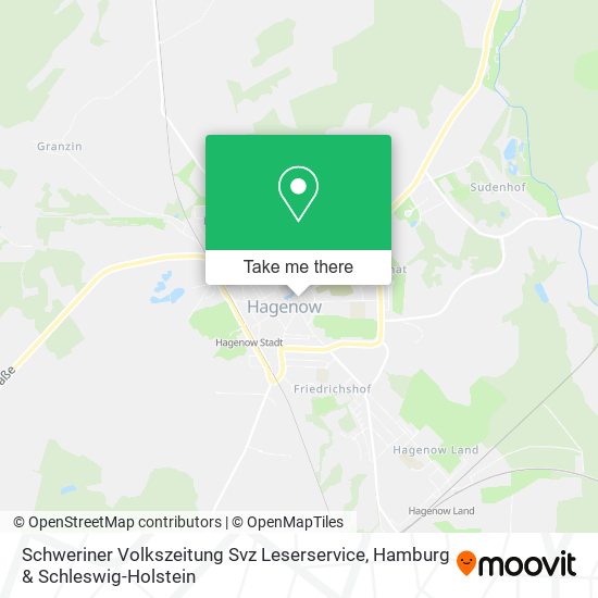 Schweriner Volkszeitung Svz Leserservice map