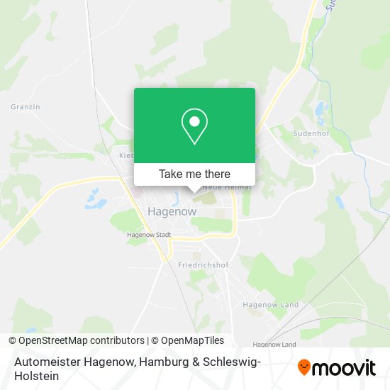 Automeister Hagenow map