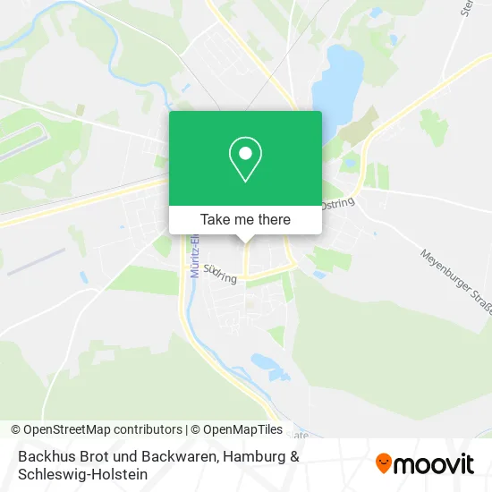 Карта Backhus Brot und Backwaren