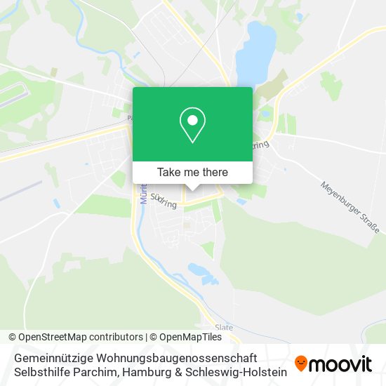 Gemeinnützige Wohnungsbaugenossenschaft Selbsthilfe Parchim map