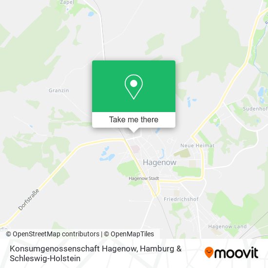 Карта Konsumgenossenschaft Hagenow