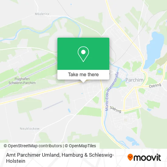 Карта Amt Parchimer Umland