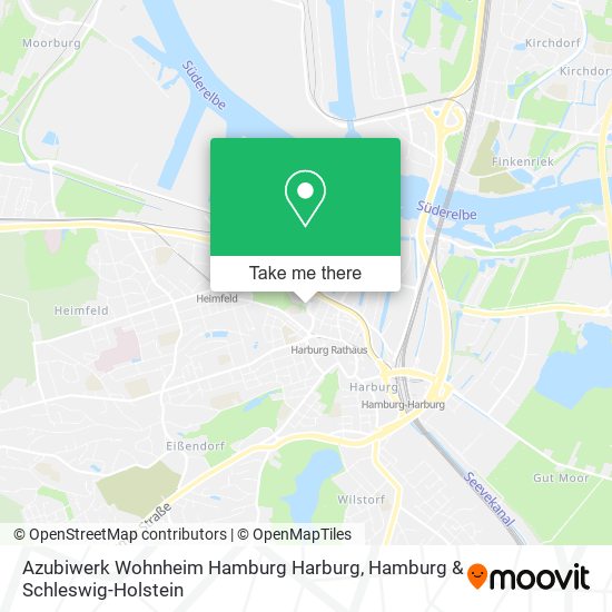 Карта Azubiwerk Wohnheim Hamburg Harburg