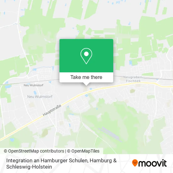 Карта Integration an Hamburger Schulen