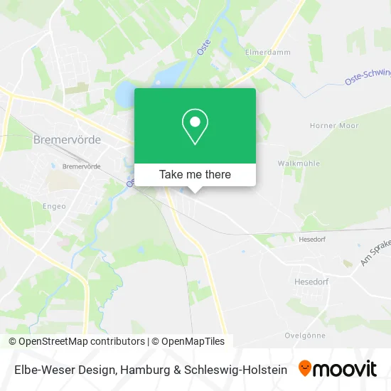 Карта Elbe-Weser Design