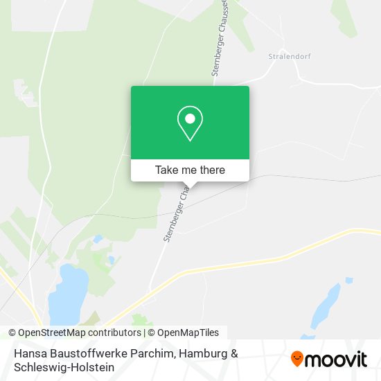 Hansa Baustoffwerke Parchim map