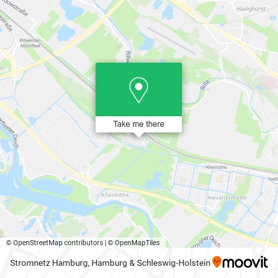 Stromnetz Hamburg map