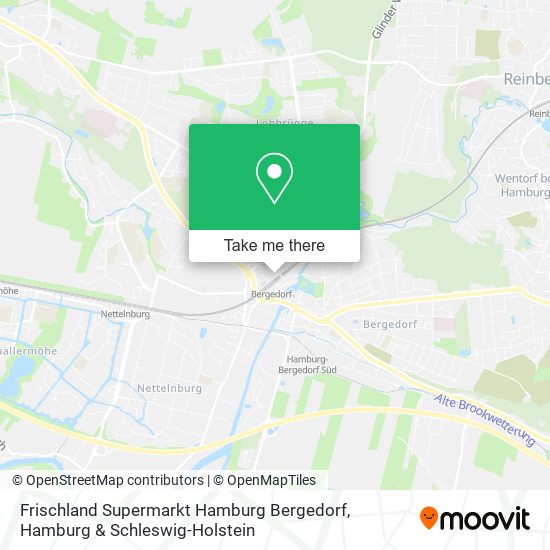 Frischland Supermarkt Hamburg Bergedorf map