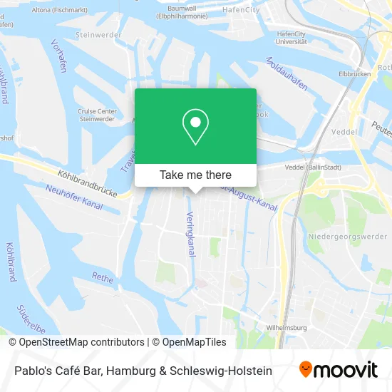 Pablo's Café Bar map