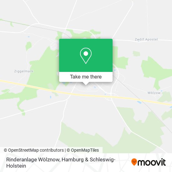 Rinderanlage Wölznow map