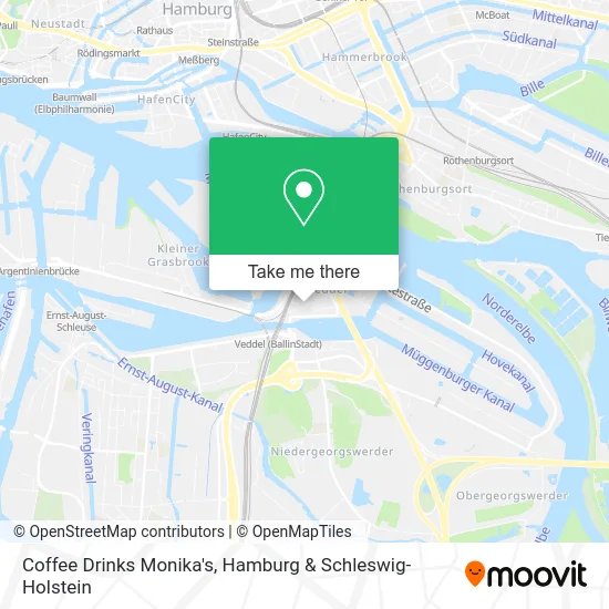 Coffee Drinks Monika's map