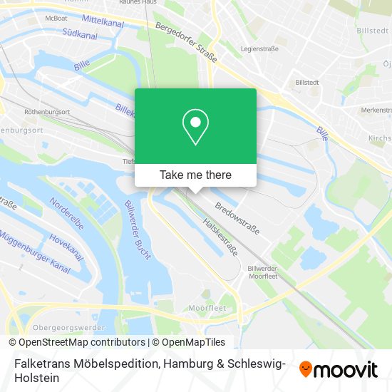 Falketrans Möbelspedition map