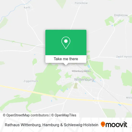 Rathaus Wittenburg map