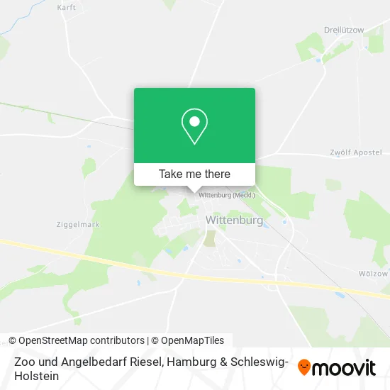 Карта Zoo und Angelbedarf Riesel