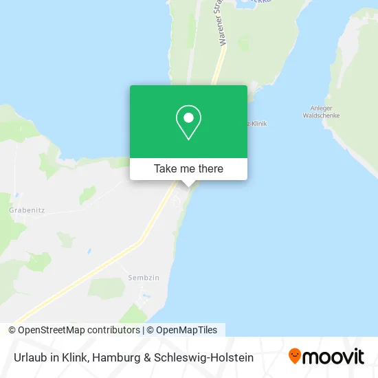 Карта Urlaub in Klink