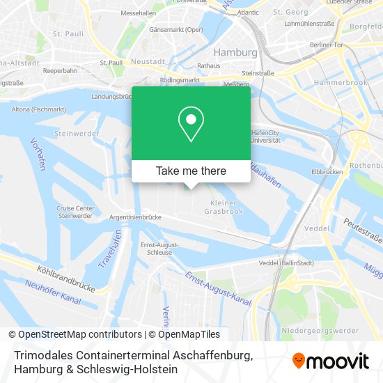 Trimodales Containerterminal Aschaffenburg map