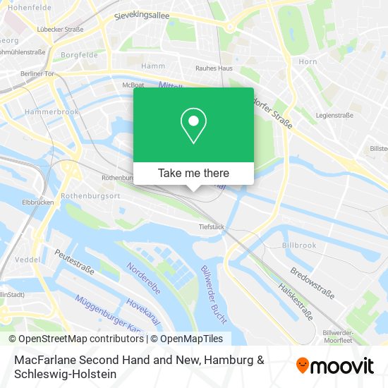 MacFarlane Second Hand and New map