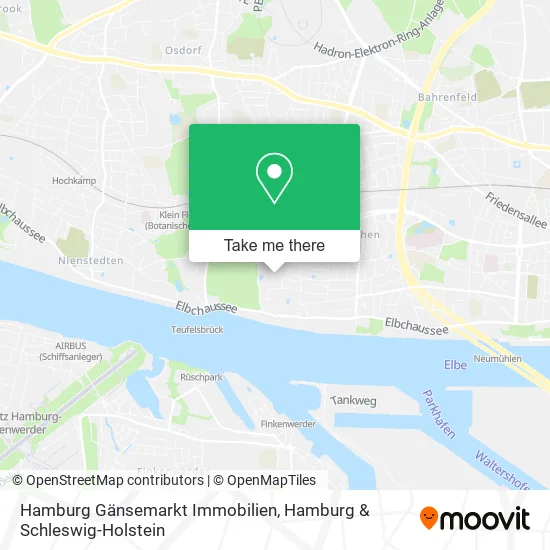 Карта Hamburg Gänsemarkt Immobilien