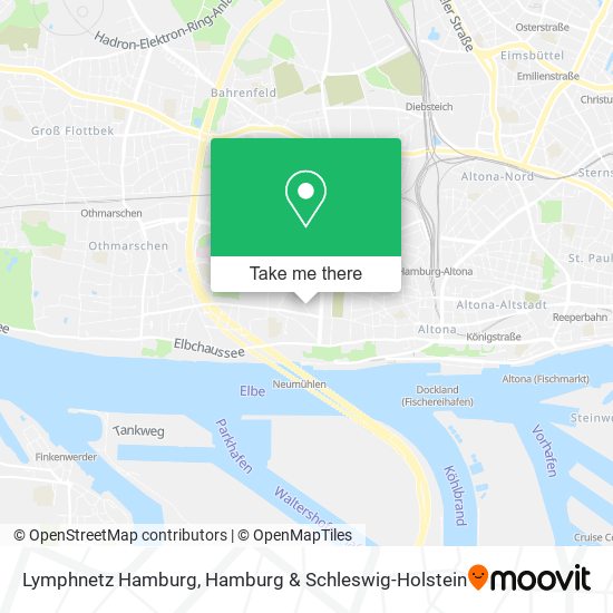 Lymphnetz Hamburg map