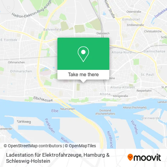 Карта Ladestation für Elektrofahrzeuge