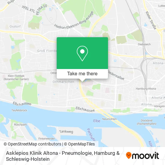 Карта Asklepios Klinik Altona - Pneumologie