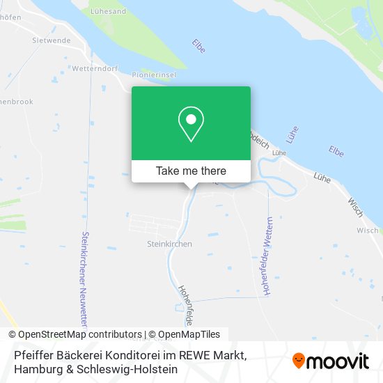 Pfeiffer Bäckerei Konditorei im REWE Markt map