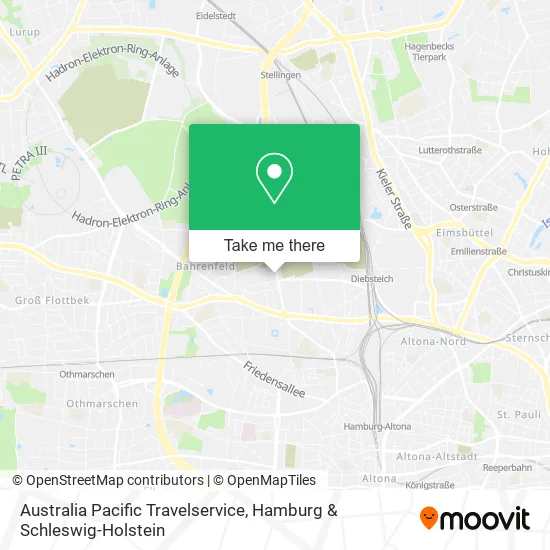 Карта Australia Pacific Travelservice