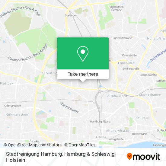 Stadtreinigung Hamburg map