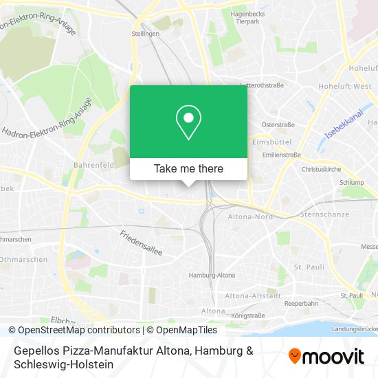 Gepellos Pizza-Manufaktur Altona map