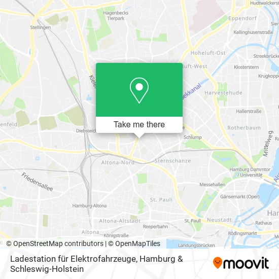 Ladestation für Elektrofahrzeuge map